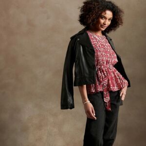 Banana Republic Pleated Tie-Waist Tank